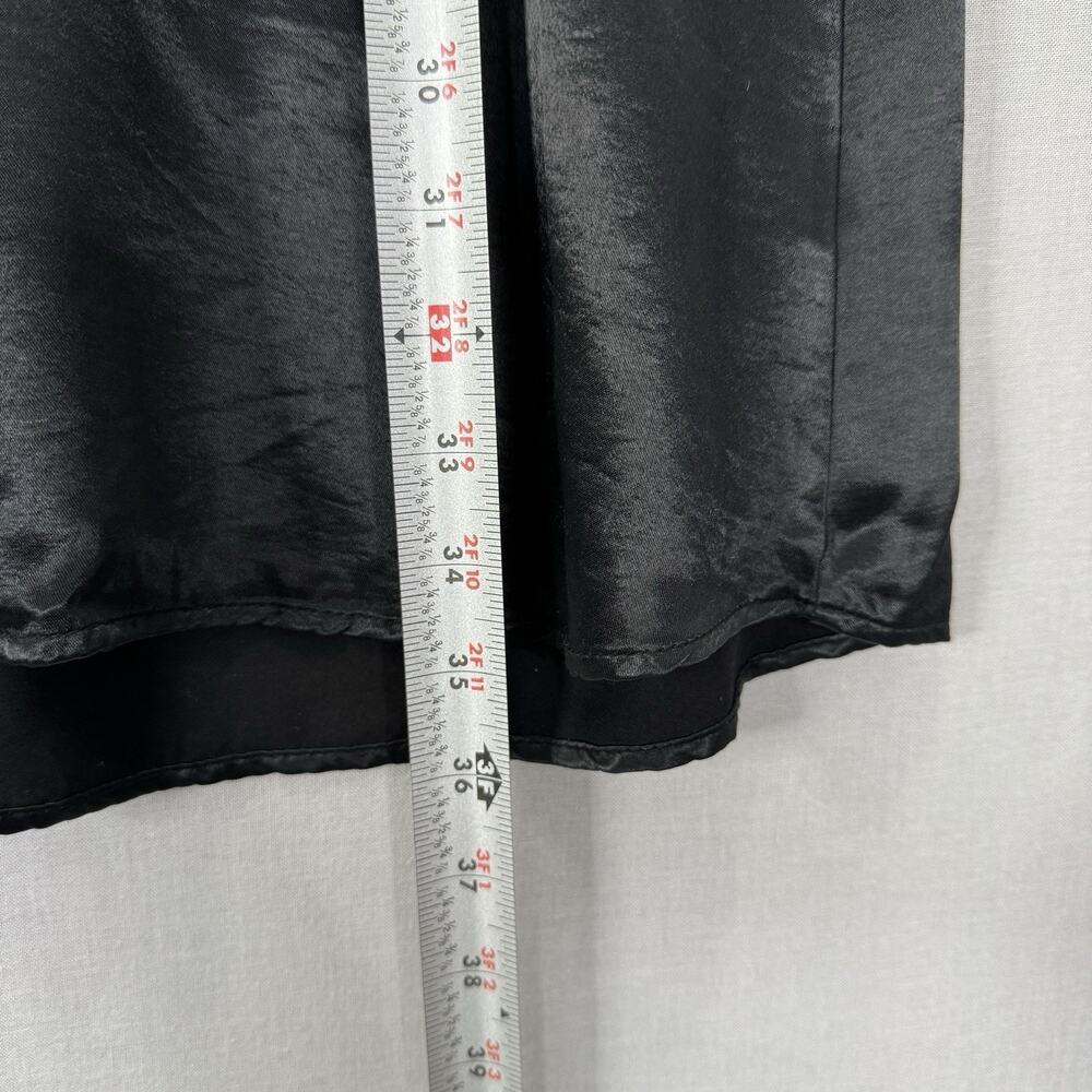 PJ Harlow Jessica Nightgown Womens Small Black Silk Slip Dress Luxury Lounge USA - Picture 9 of 11